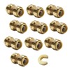 (Pack of 10) EFIELD 1/2 Inch Straight Coupling Push-Fit Fitting
