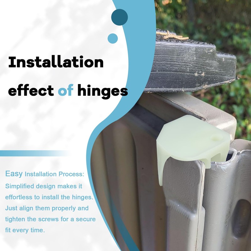 Resin Shed Door Left Hinge, Compatible with Rubbermaid 6 X