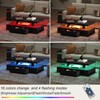 ChooChoo Modern LED Coffee Table, High Glossy Center Table with