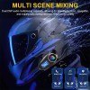 Motorcycle Intercom Helmet double back clip Bluetooth Headset LCD Waterproof
