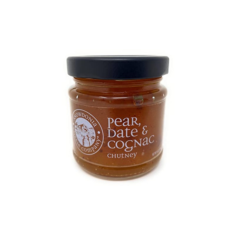 SNOWDONIA CHEESE COMPANY Pear, Date & Cognac Chutney, 4 OZ