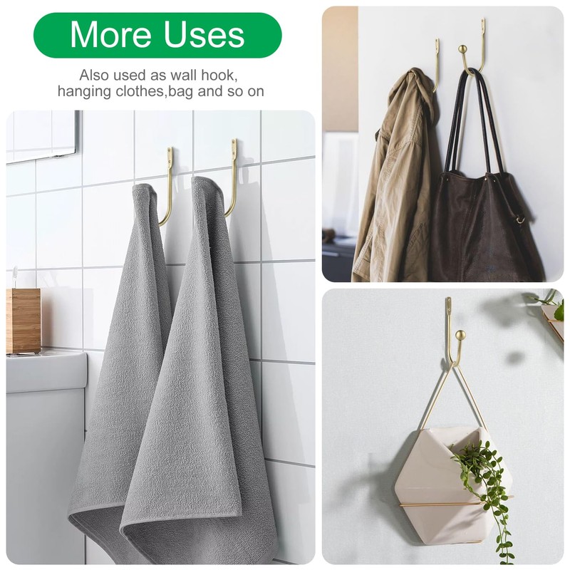 Curtain Holdbacks, 4 pcs Curtains Holder Wall Mounted Drapery Tiebacks
