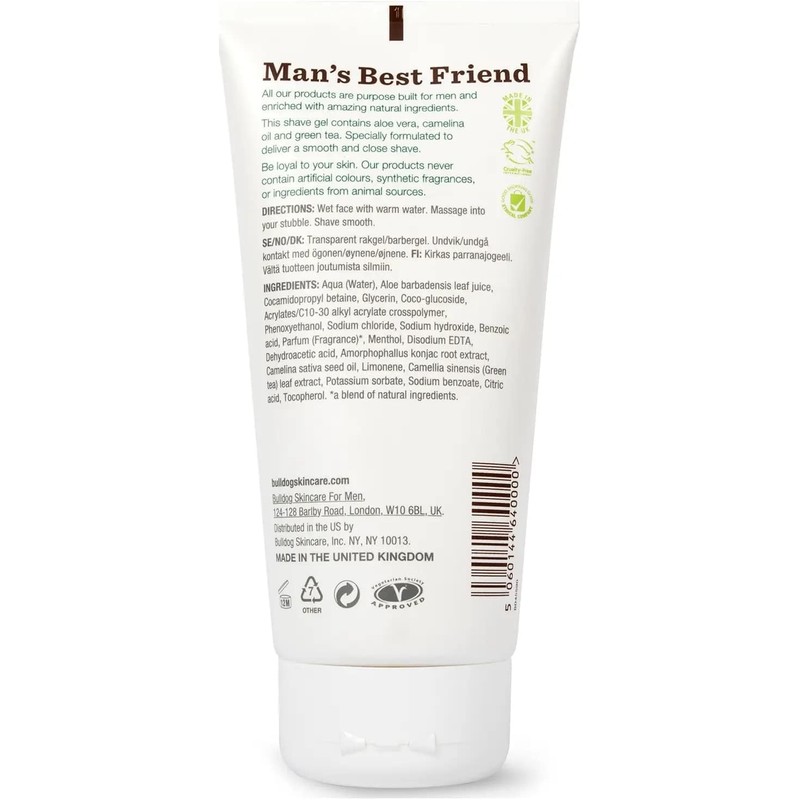 Bulldog Skincare Original Shave Gel With Aloe Vera For A