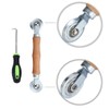 VIVIIHOO Tool Retractable Roller with Wooden Handle Hook Tool Piping