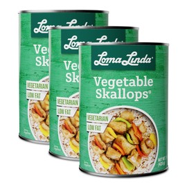 Loma Linda - Plant-Based - Vegetable Skallops (15 oz.) (Pack of 3)