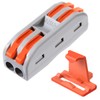 50pcs Conductor Compact Connectors Lever Wire Nut Electrical Connectors with