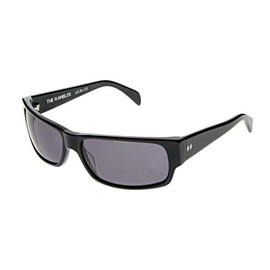 Tres Noir Optics"The Rambler" Sunglasses Shiny Black Mid Sized Wrap