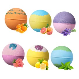 Beavorty 6pcs Natural Bath Lemon Sweet for Relaxing Foot Soaks and Rejuvenating Bath