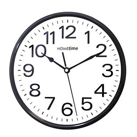 Stylish Black & White Bold Classic Quartz Wall Clock
