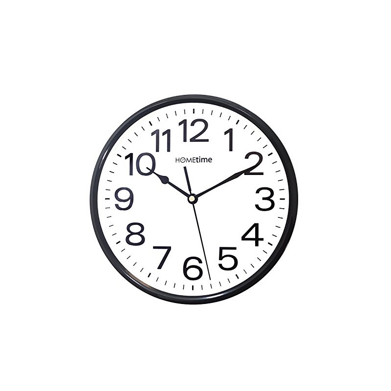 Stylish Black & White Bold Classic Quartz Wall Clock