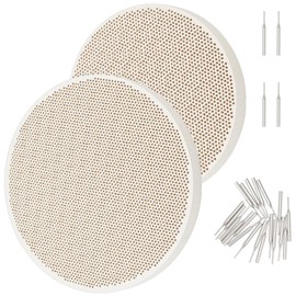 OLYCRAFT 2pcs Honeycomb Ceramic Soldering Boards with 20pcs Stainless Steel Needles Round Soldering Honeycomb Panel Jewelry Making Tools Set for Melting Casting Gold Tools Jewelry Soldering