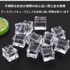HOTQ Ice Cube Sample Crystal Acrylic Cube Rock Ice Props