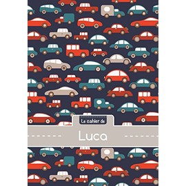 Le cahier de Luca: Le cahier de Luca - Blanc, 96p, A5 - Voitures