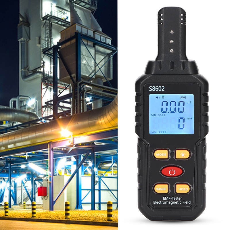 EMF Detector Electromagnetic Radiation Tester Magnetic Field Meter Digital Display