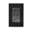 Megaluz HY-J310 Placa Contacto Tomacorriente Inteligente Conector USB 2 Puertos