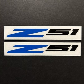 Z51 (Pair of 2) 5.25" 2020-24 C8 CORVETTE Z51 Stingray Fender Vinyl Decal Stickers