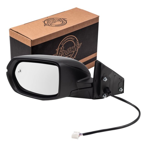 Brock Aftemarket Replacement Driver Left Power Mirror Paint to Match