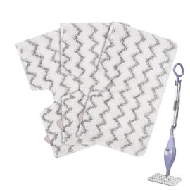 Washable for Shark Steam Mop Replacement Pads: S3501 For Shark Steam Pocket Mop S3601D S3601 S3801CO S3901 S3550 SE450 For Shark Steamer Pads Microfiber Cloth Cover Scrub Floor Cleaning Cleaner (3pcs)