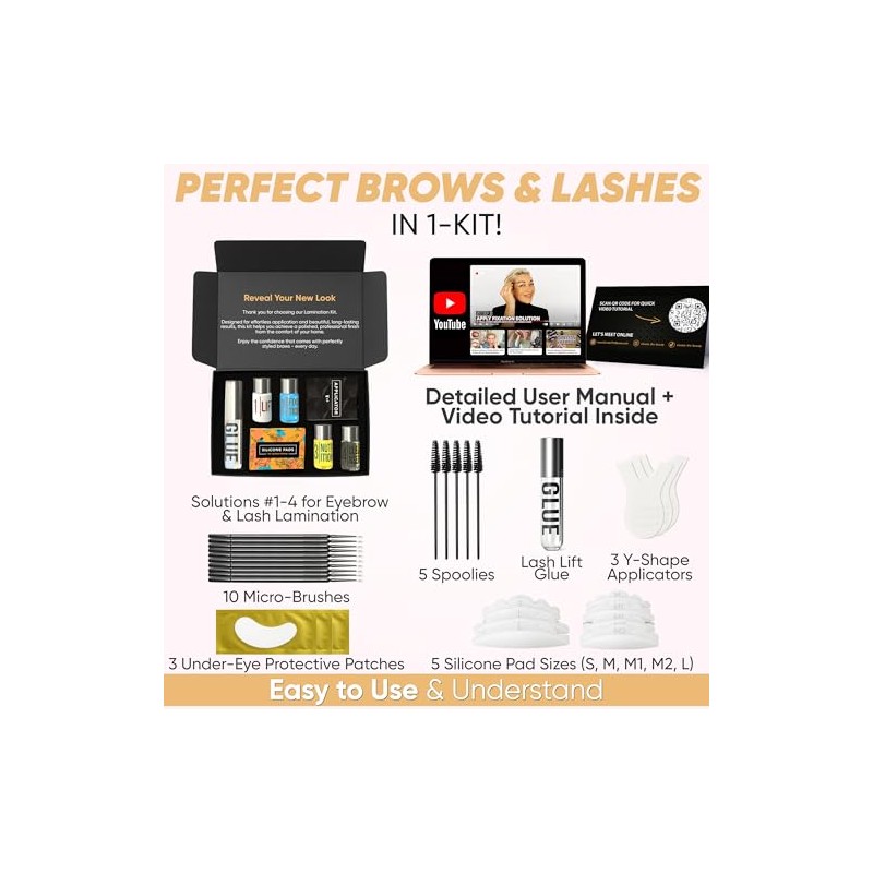 Elevate The Beauty Kit de Laminación de Cejas | Kit