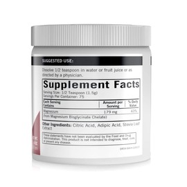 Kirkman Kirkman - Buffered Magnesium Bisglycinate Powder - 4 oz - Relaxes Nerves & Muscles - Prompts Restful Sleep - Hypoallergenic