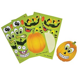 Rhode Island Novelty Make a Jack-O-Lantern Sticker Sheets