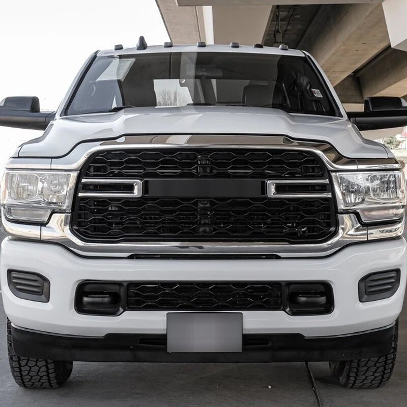 2x Chrome Front Grill Inserts Cover Trim Sticker Fits Ram