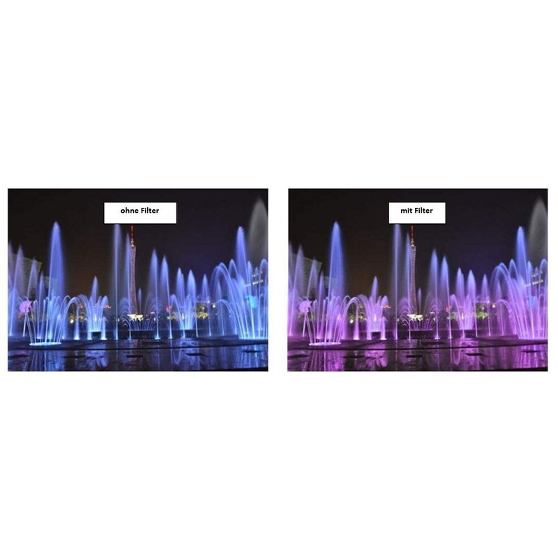 58 mm Professional Gradient Colour Filter Purple Colour Filter Graduated