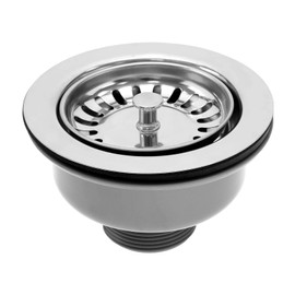 VGOL 114 mm Stainless Steel Kitchen Sink Basket Strainer Basket Valve Drain Valve for 83-90 mm Sink Diameter Kitchen Sink Accessories