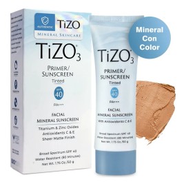 Tizo 3 | Protector Solar Facial Mineral | Con Color | Spf 40