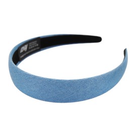 axy Hair Band Vintage Hairband Headband Classic and Fashionable Headband HRK4 (Denim Fabric - Blue)