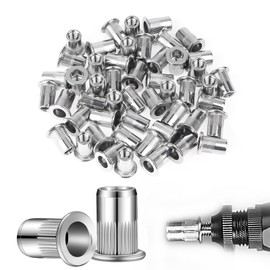 Pack of 60 Rivet Nuts M5 Stainless Steel - Retractable Nuts Thread Rivets Blind Rivet Nuts Rivet Nuts Rivet Nuts M5 Stainless Steel for Metal Plates, Pipes and More