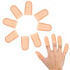 Ptwola 8pcs Finger Cots Silicone Finger Protector Covers Waterproof Soft