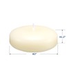 qinxiang 24 Pack Floating Candles, 3” Ivory Unscented Dripless Wax