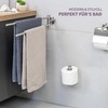 Piazza Bathroom Range 2 in 1 Toilet Roll Holder Stainless