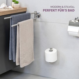 Piazza Bathroom Range 2 in 1 Toilet Roll Holder Stainless Steel