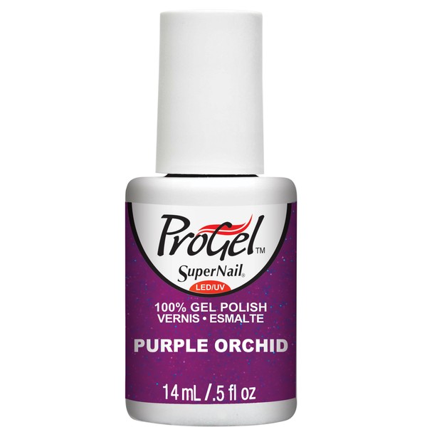 Supernail Progel Nail Lacquer, Purple Orchid, 0.5 Fluid Ounce