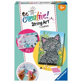 Ravensburger 18246 BeCreative String Art Cats Creative Thread Pictures with Cute Kittens for Children from 7 Years