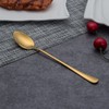 Gold Iced Tea Spoon, Berglander Stainless Steel Titanium Gold Plating