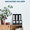 Glenmal 6 Pcs Plastic Magazine File Holder Collapsible Magazine Organizers