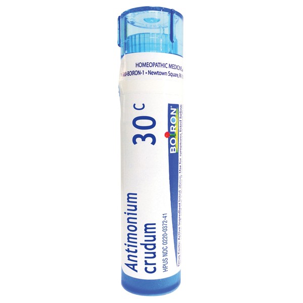 Boiron Antimonium Crudum 30C (Pack of 5) Homeopathic Medicine for Indigestion