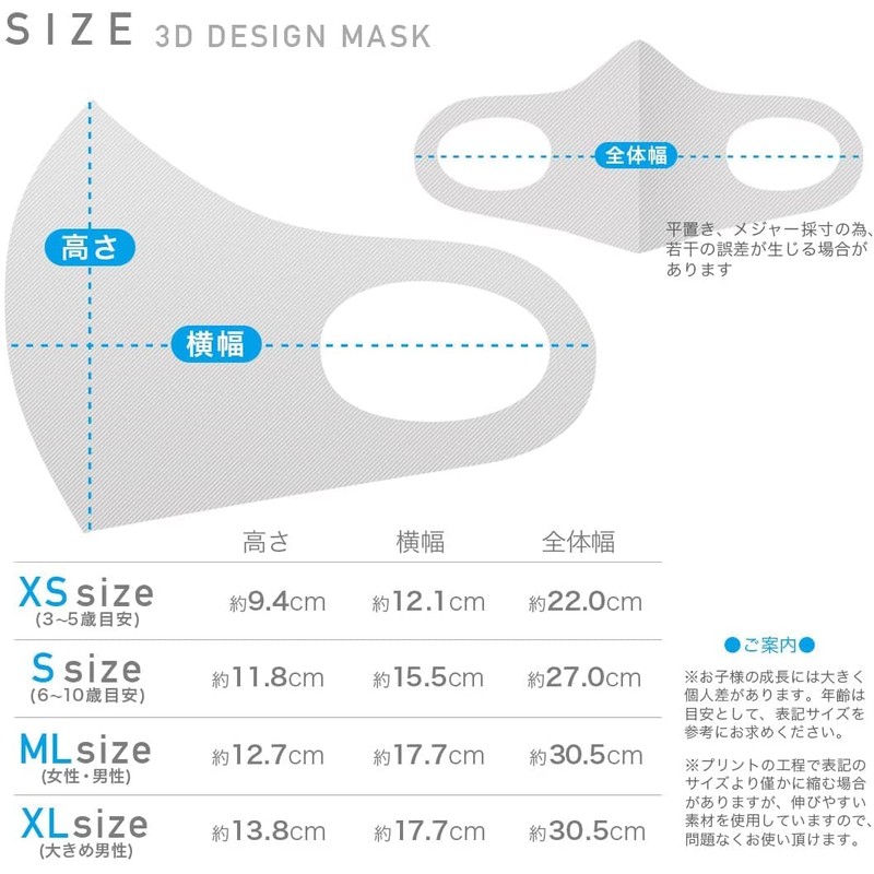 Design Mask Set of 2 Polyester Washable Cloth Mask for