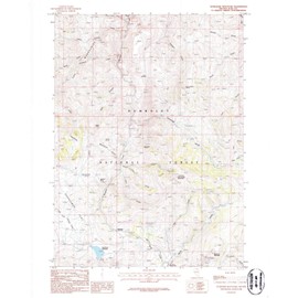 YellowMaps Tennessee Mountain NV topo map, 1:24000 Scale, 7.5 X 7.5 Minute, Historical, 1986, Updated 1987, 26.9 x 22 in - Tyvek