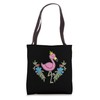 Flamingo with Crown Tote Bag