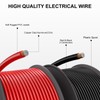 14 Gauge Electrical Wire 2 Pack Total 200ft-Black 100 ft