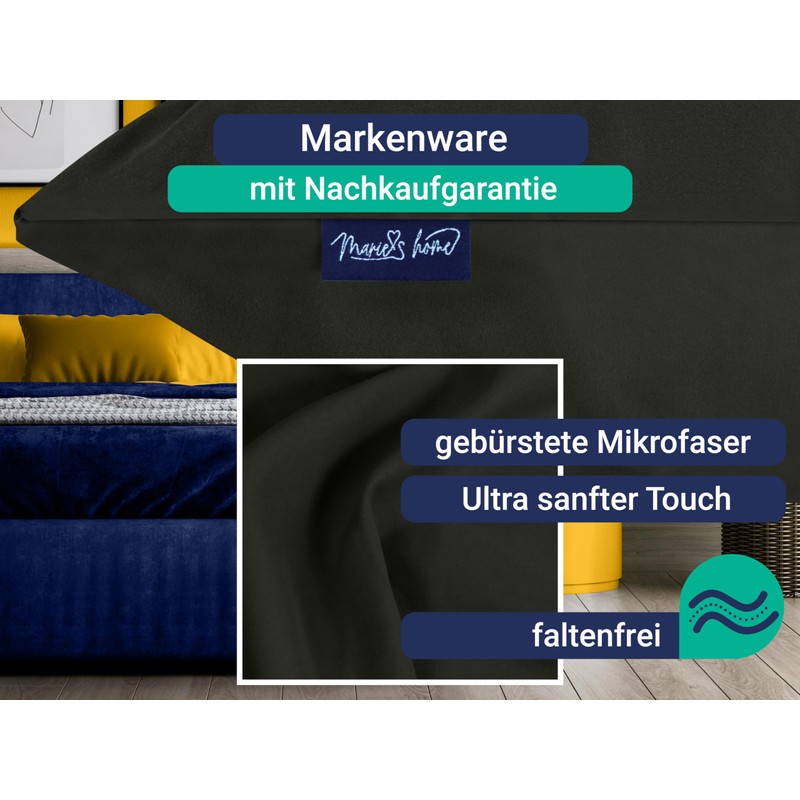 Marie´s Home Velvety Soft Cushion Covers for Side Sleeper Pillow