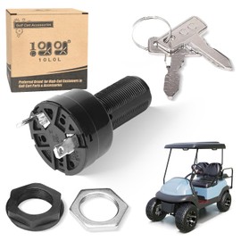 10L0L Starter Ignition Switch for Club Car Precedent 2004+ Electric Golf Cart, w/Standard Keys, OEM# 1025086011012505