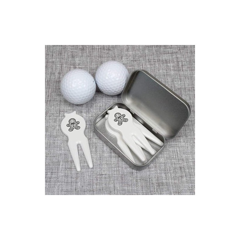 Azeeda 'Lebkuchenmann' Golf Divot Werkzeug Geschenkset (GO00064725)