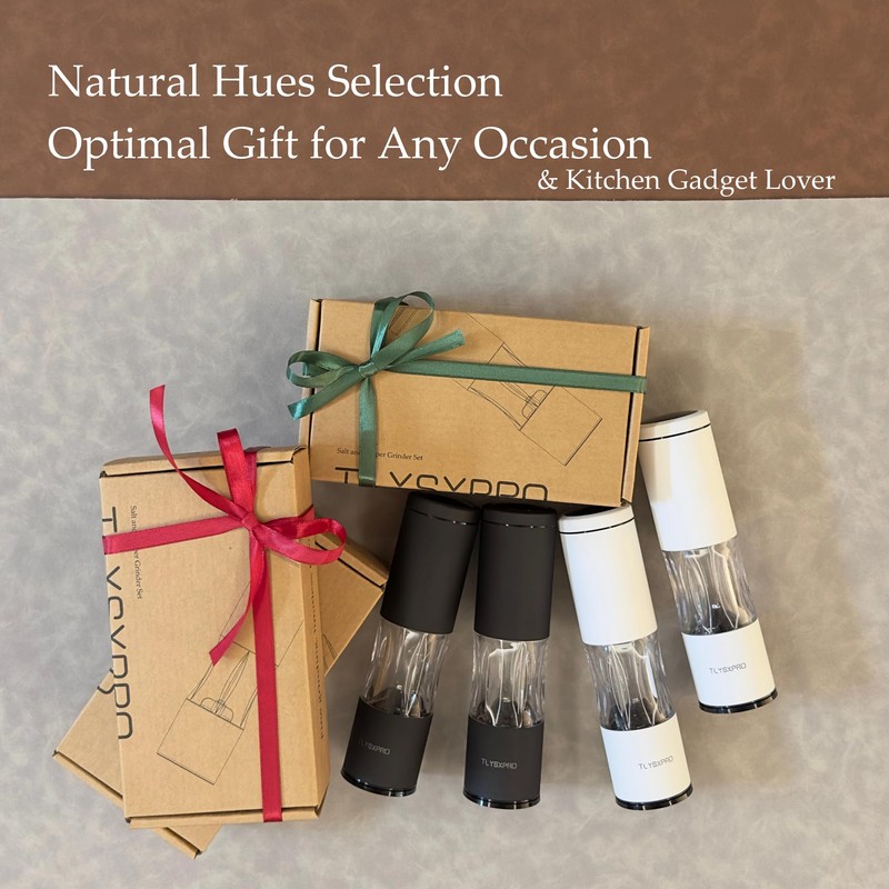 Salt and Pepper Grinder Set with Adjustable Coarseness | Manual