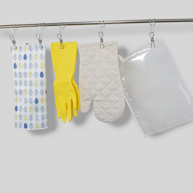 FIN-696 Fine Hooks, Clothespins, Storage Pinch Hooks, Clip Hanging, Set