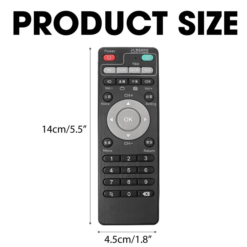 Remote Control for Unblock Tech Ubox Smart TV Box, Compatible
